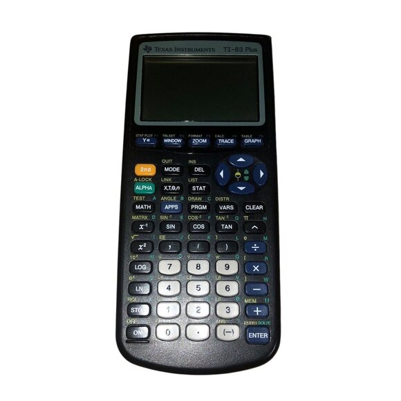 TEXAS INSTRUMENTS TI-83 Plus+ Graphing Calculator with Cover 2011 Black Works - Picture 1 of 6